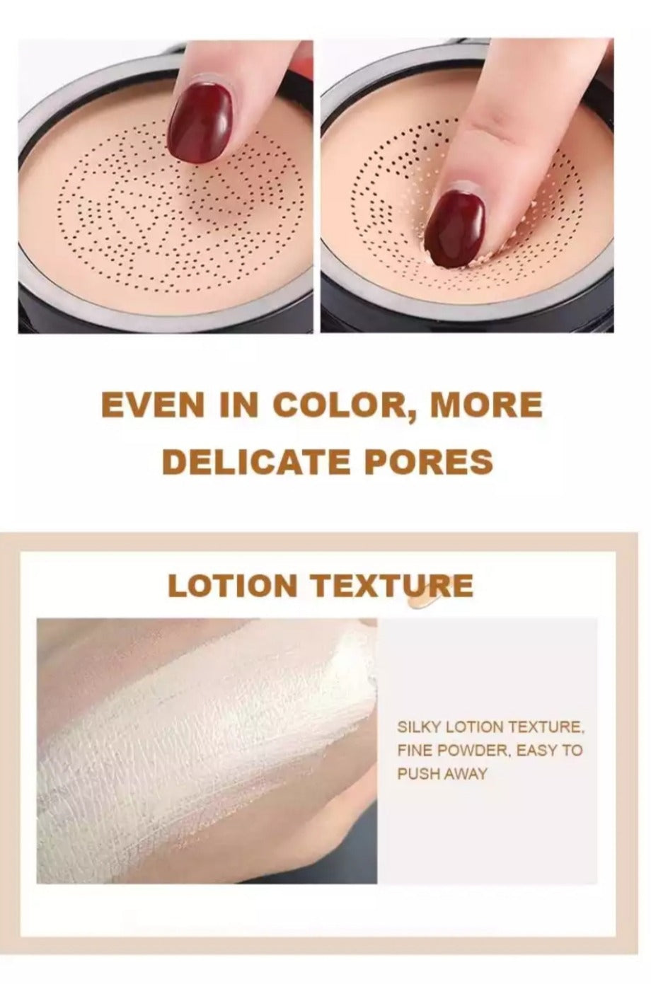 SUNISA Foundation Base Waterproof Mushroom Head Air Cushion CC Cream