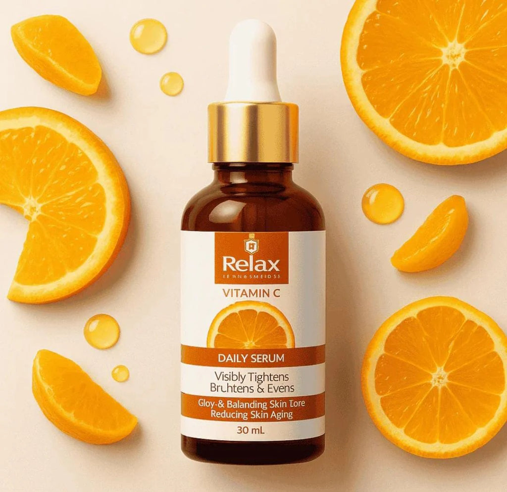 Relax Vitamin C Daily Serum 30ml | Brightening, Tightening & Even Skin Tone Formula
